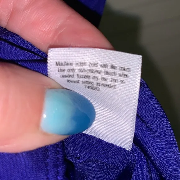 Allen B. By Allen Schwartz Blue Sheath Midi Dress xl nwot - Picture 6 of 6